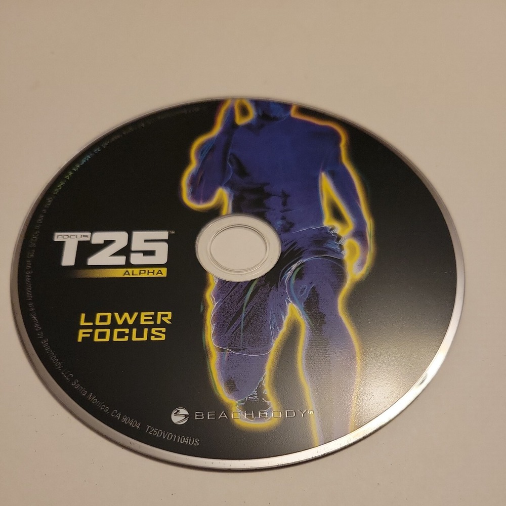 BeachBody Focus T25 Alpha Lower Focus Replacement Disc DVD Shaun T Workout